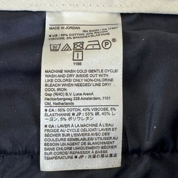 Banana Republic Factory Pants Womens 16 Sloan High Rise Blue White Check Career - Picture 6 of 12